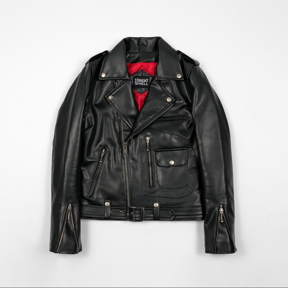 Straight to Hell Vegan Logan leather jacket